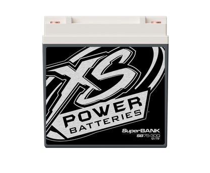 XS Power Batteries 12V Powersports Super Bank Capacitor Modules - M6 Terminal Bolts Included 1500 Max Amps SB75-30Q