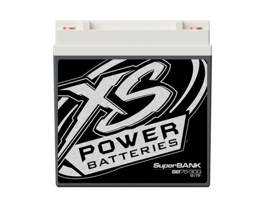 XS Power Batteries 12V Powersports Super Bank Capacitor Modules - M6 Terminal Bolts Included 1500 Max Amps SB75-30Q