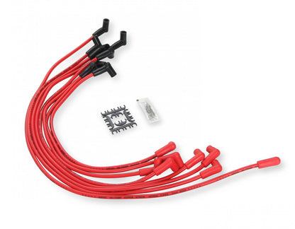 ACCEL SPARK PLUG WIRE SET - 90 DEG BOOTS - RED 5048R