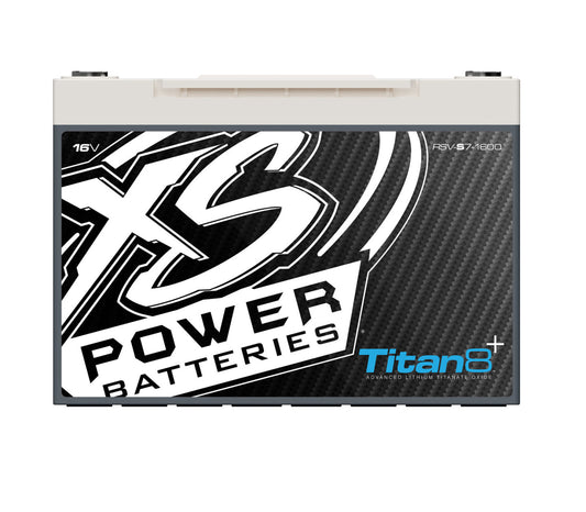 XS Power Batteries 12V, 14V, 16V Lithium Titan 8 Batteries - M6 Terminal Bolts Included with Built In 2/0 Distribution 1000 Max Amps RSV-S7