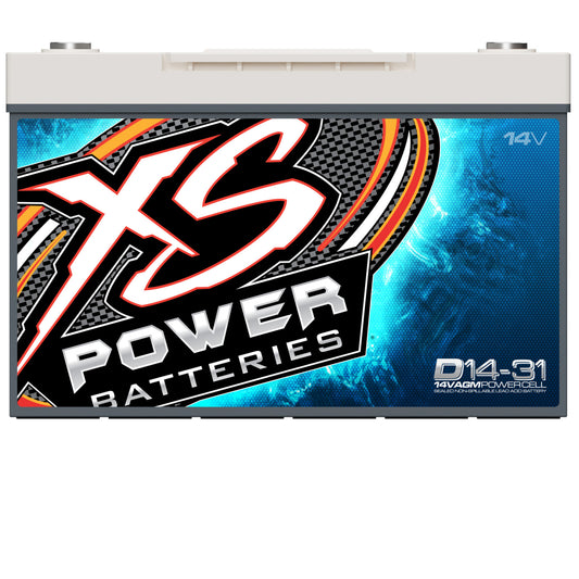 XS Power Batteries 14V AGM Batteries - Automotive Terminals Included 5000 Max Amps D14-31