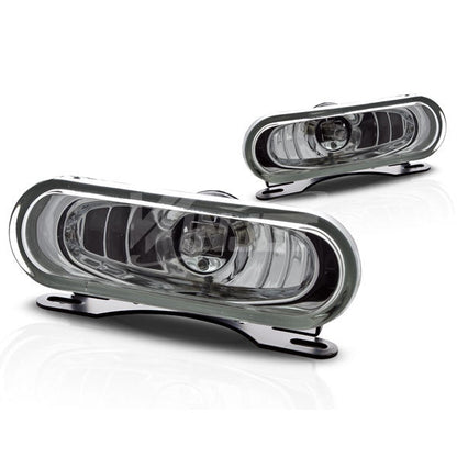 WINJET 5" Rectangular Universal Metal Fog Lights - Clear WJ-B2050-A