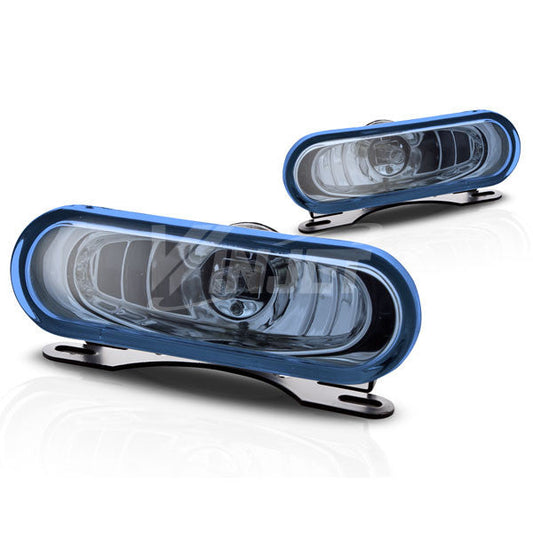 WINJET 5" Rectangular Universal Metal Fog Lights - Blue WJ-B2050-E