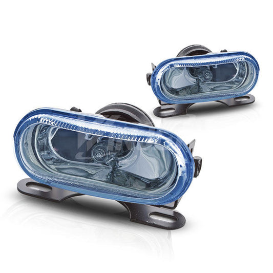 WINJET 4" Rectangular Universal Metal Fog Lights - Blue WJ-B2058-E