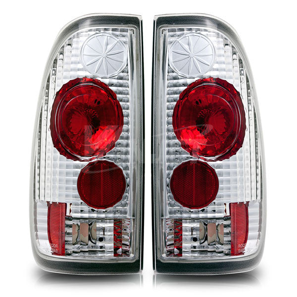 WINJET 1999-2007 Ford F-250 Altezza Tail Light - Chrome/Clear WJ20-0016-01-1801