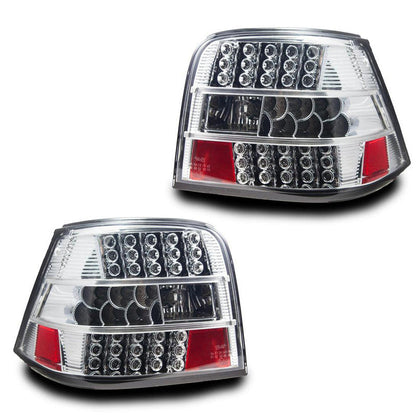 WINJET 1999-2004 Volkswagen Golf IV LED Tail Light - Chrome/Clear CTWJ-0114-CC