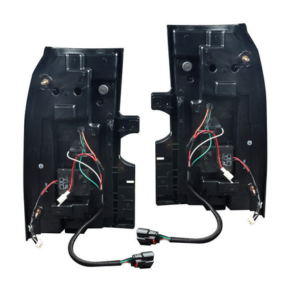 WINJET 14-15 Chevy Tahoe / Suburban LED Tail Light - Glossy Black / Clear CTWJ-0437-GBC