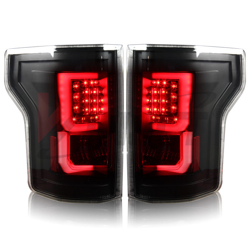 WINJET 2015-2017 Ford F-150 LED Tail Lights - (Black / Clear) CTWJ-0440-BC