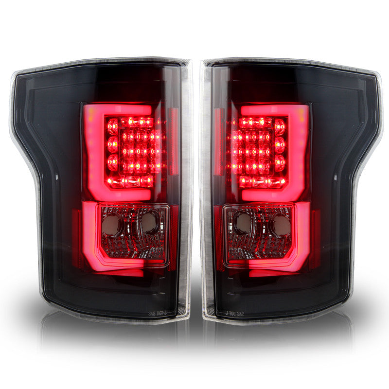 WINJET 2015-2017 Ford F-150 LED Tail Lights - (Glossy Black / Clear) CTWJ-0440-GBC