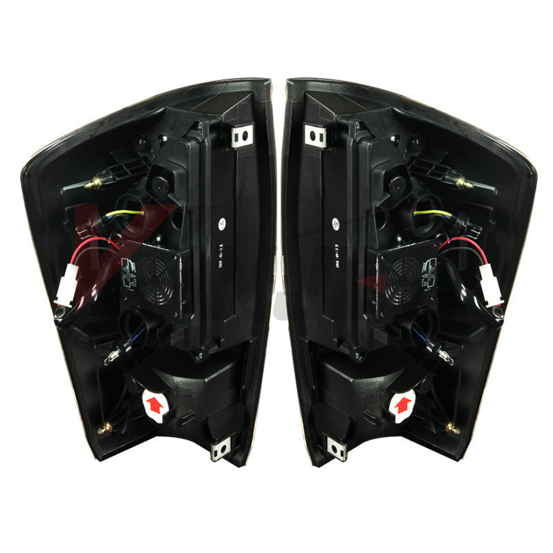 WINJET 2016-2022 Toyota Tacoma LED Tail Light - Glossy Black / Clear CTWJ-0466-GBC