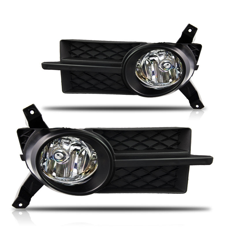 WINJET 2007-2011 Chevy Aveo Euro Fog Lights - (Clear) - (Wiring Kit Included) - (Black Cover) CFWJ-0175-C