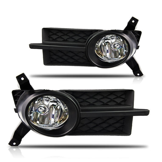 WINJET 2007-2011 Chevy Aveo Euro Fog Lights - (Clear) - (Wiring Kit Included) - (Black Cover) CFWJ-0175-C
