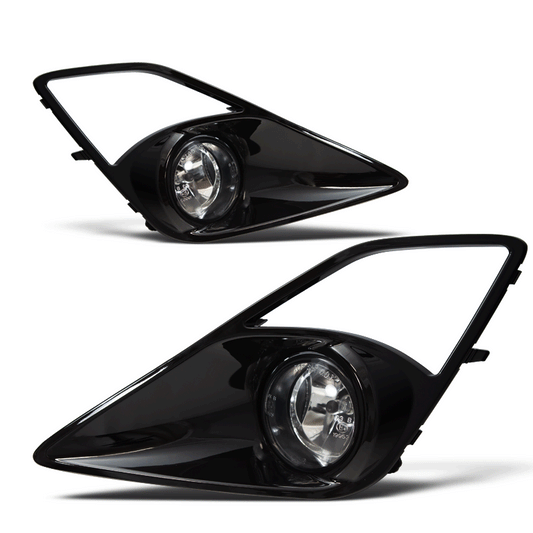 WINJET 2012-2015 Scion FR-S Fog Lights - Glossy Black / Clear CFWJ-0339-C