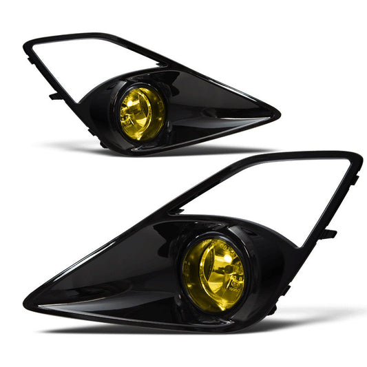 WINJET 2012-2015 Scion FR-S Fog Lights - Glossy Black / Yellow CFWJ-0339-Y