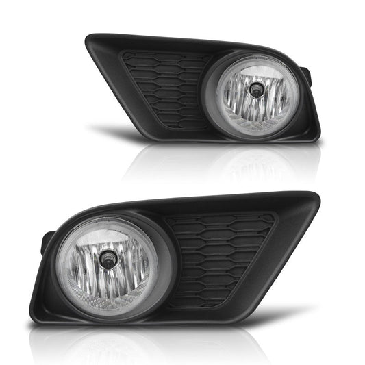 WINJET 2011-2014 Dodge Charger Replacement Fog Lights - (Clear) -(Wiring Kit Included) CFWJ-0410-C