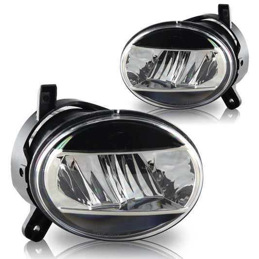 WINJET 2009-2012 Audi A4 LED Fog Lights - Gloss Black / Clear CFWJ-0413A-C