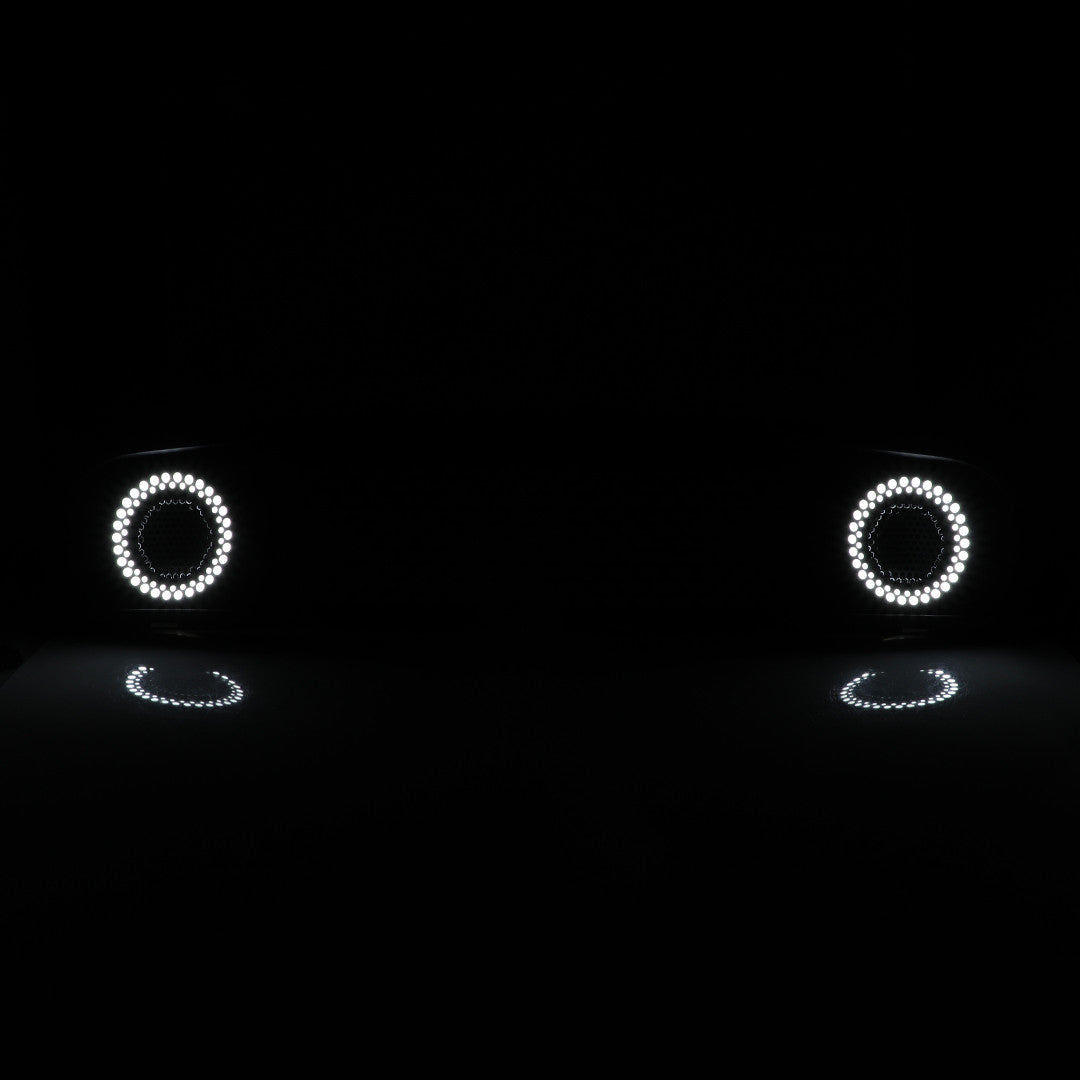 RENEGADE 2015-2017 Mustang Grille with LED DRL Ring WINJET-CGRNG0613-DRL