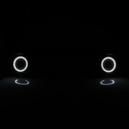 RENEGADE 2015-2017 Mustang Grille with LED DRL Ring WINJET-CGRNG0613-DRL