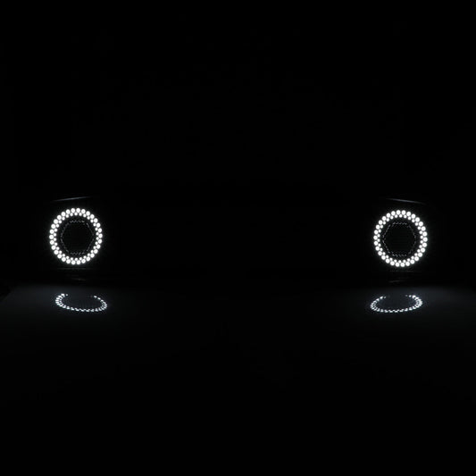 RENEGADE 2015-2017 Mustang Grille with LED DRL Ring WINJET-CGRNG0613-DRL