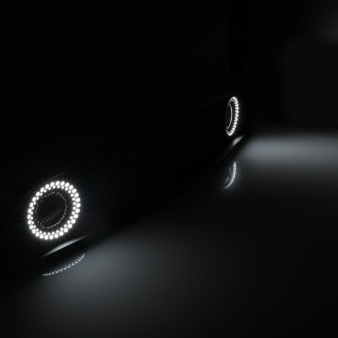 RENEGADE 2015-2017 Mustang Grille with LED DRL Ring WINJET-CGRNG0613-DRL