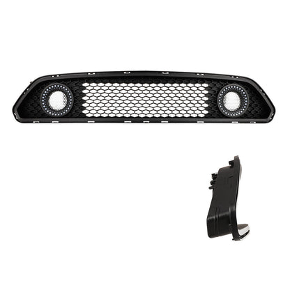 RENEGADE 2015-2017 Mustang Grille with LED DRL Ring WINJET-CGRNG0613-DRL