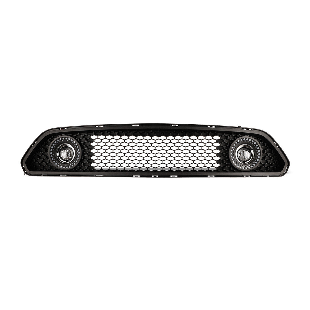 RENEGADE 2015-2017 Mustang Grille with Fog Light & LED DRL WINJET-CGRNG0613-FL