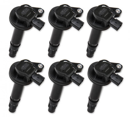 ACCEL Ignition Coil - Super Coil series - 2007-2016 Ford 3.5L/3.7L V6, Black, 6-pack 140061K-6