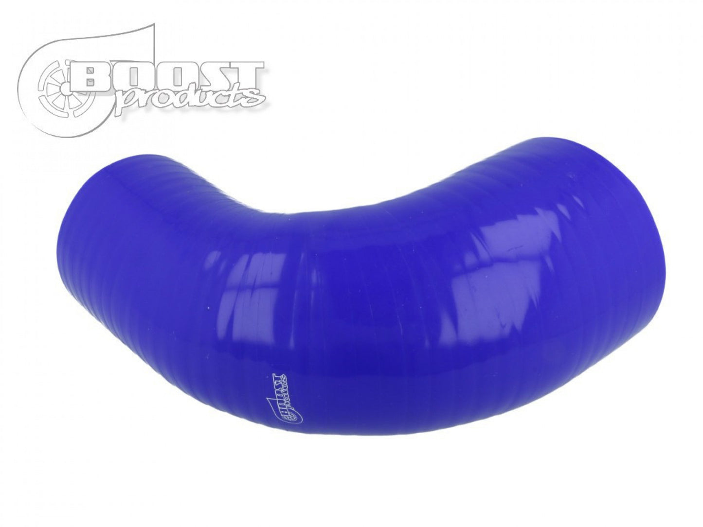 BOOST products Silicone Reducer Elbow 90 Degrees, 89 - 76mm (3-1/2" - 3") ID, Blue '3279089076