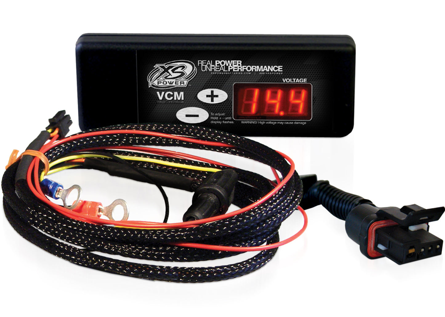 XS Power Batteries Controller and Harness for GM "CS" Series Alternators (1986 to 1997), Red Display XSP310-312