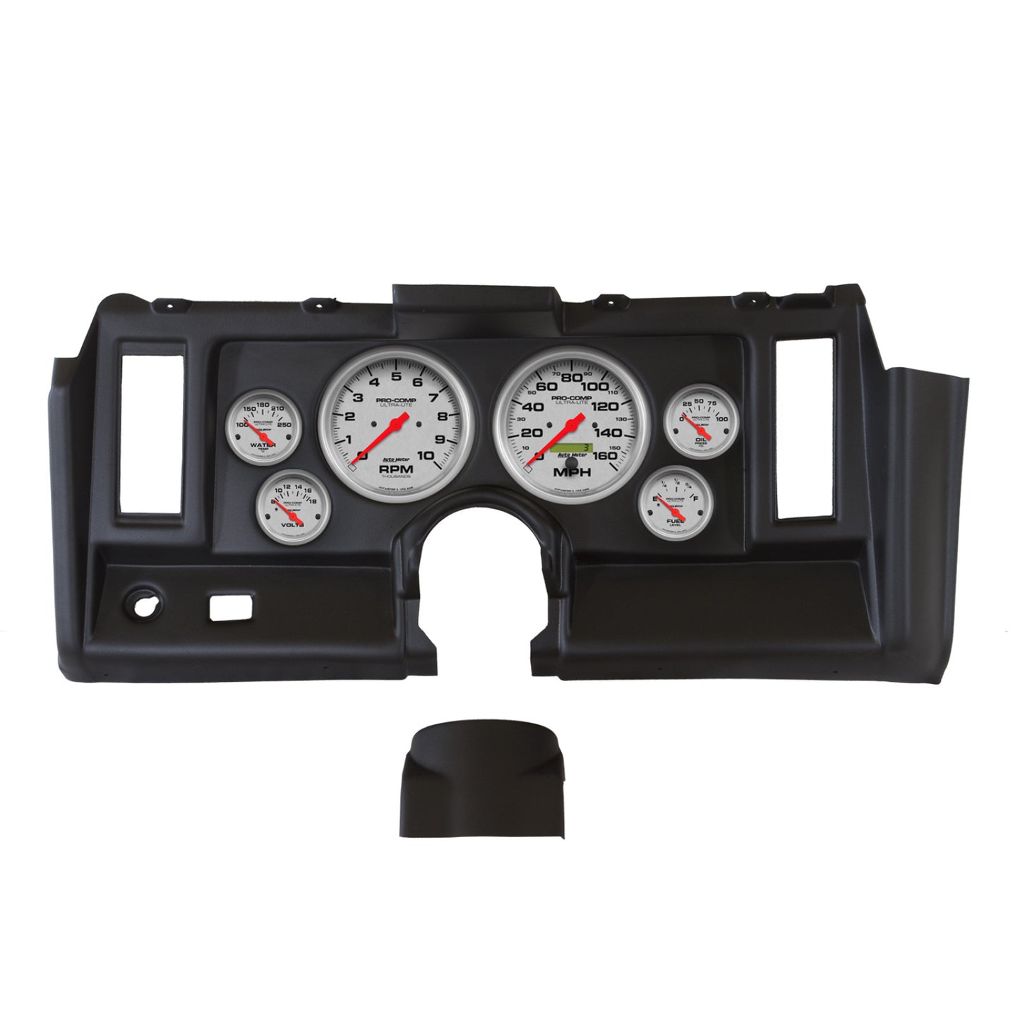AutoMeter 5 GAUGE DIRECT-FIT DASH KIT CHEVY CAR 53-54 DESIGNER BLACK 7042-DB