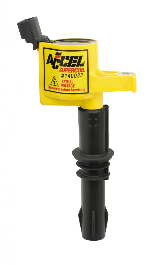ACCEL Ignition Coil - SuperCoil - 2004-2008 Ford 4.6L/5.4L/6.8L 3-valve engines - Yellow -Individual 140033
